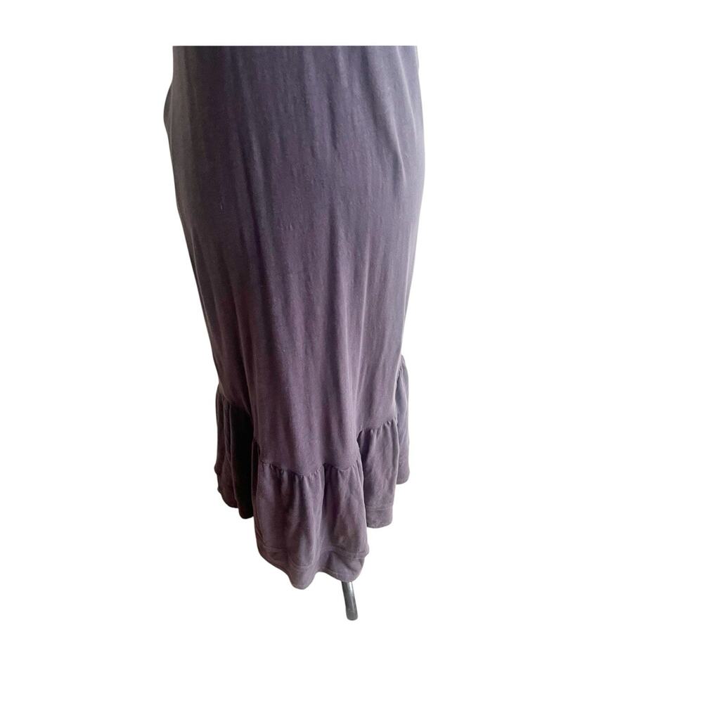 Z Supply Gray V-Neck Ruffle Sleeve Zella Cotton Slub Midi Dress Size XS - Picture 11 of 15